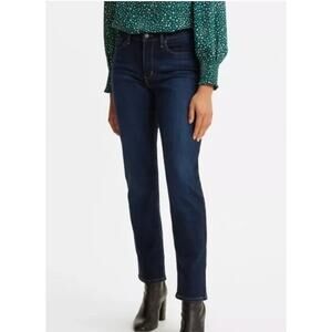 Levis Jeans Womens 10 Blue Denim Classic Straight Leg Dark Wash Cotton
